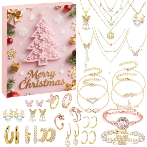 Calendario de adviento de joyas 24 Brillos con sus 24 piezas